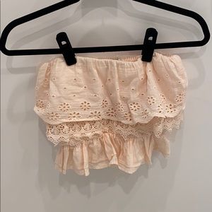 American Eagle Outfitters Pink Strapless Top